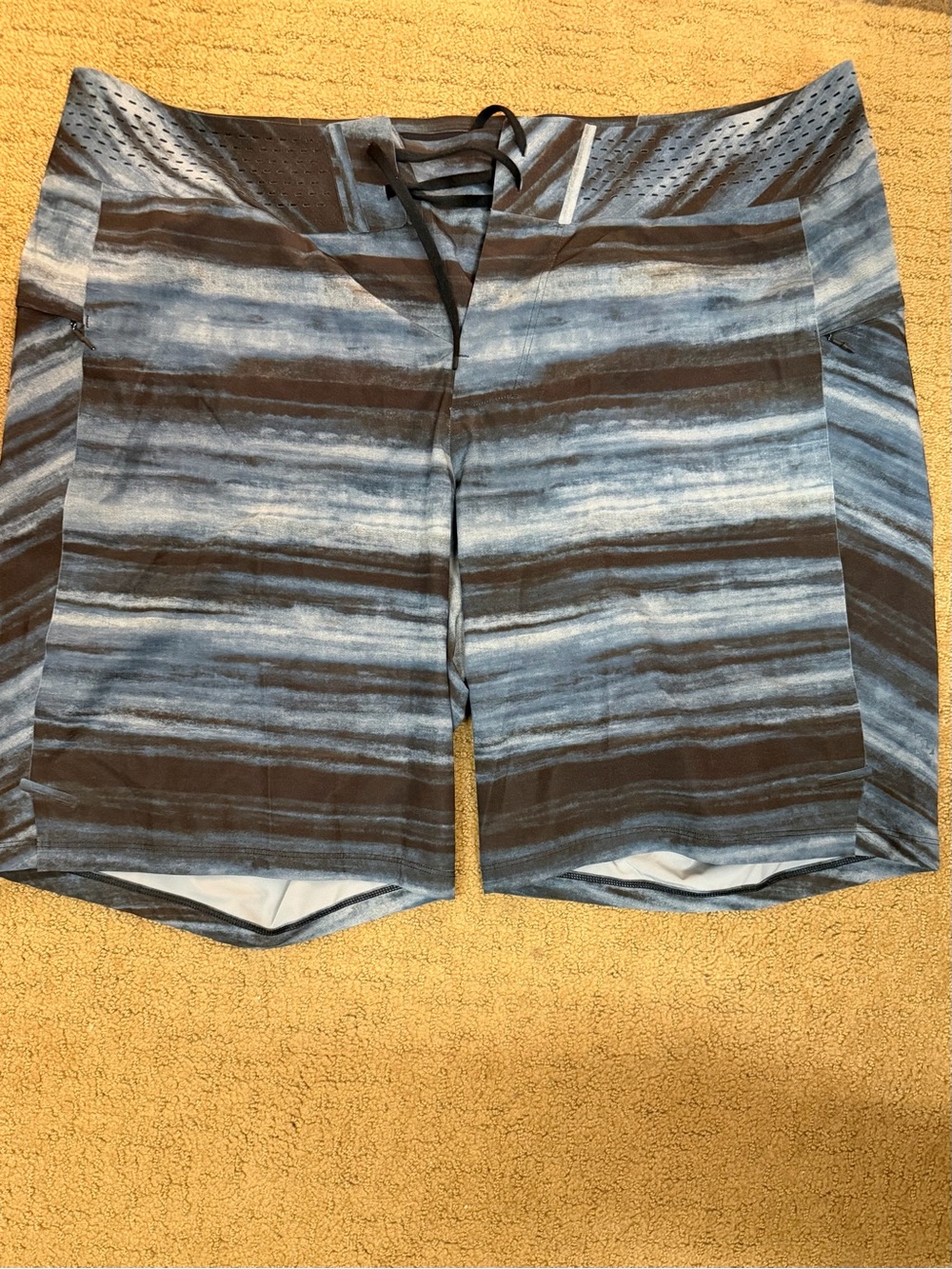 lululemon athletica Black and Light Gray board shorts
